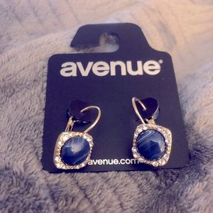 Avenue earrings blue and gold